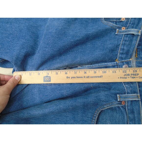 Vintage 90s Levis 501 Medium Wash Denima Button Fly Size 38x36 Red Tab - Picture 6 of 16